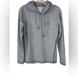 Vineyard Vines Performance Grey Hoodie Sweatshirt Top XS